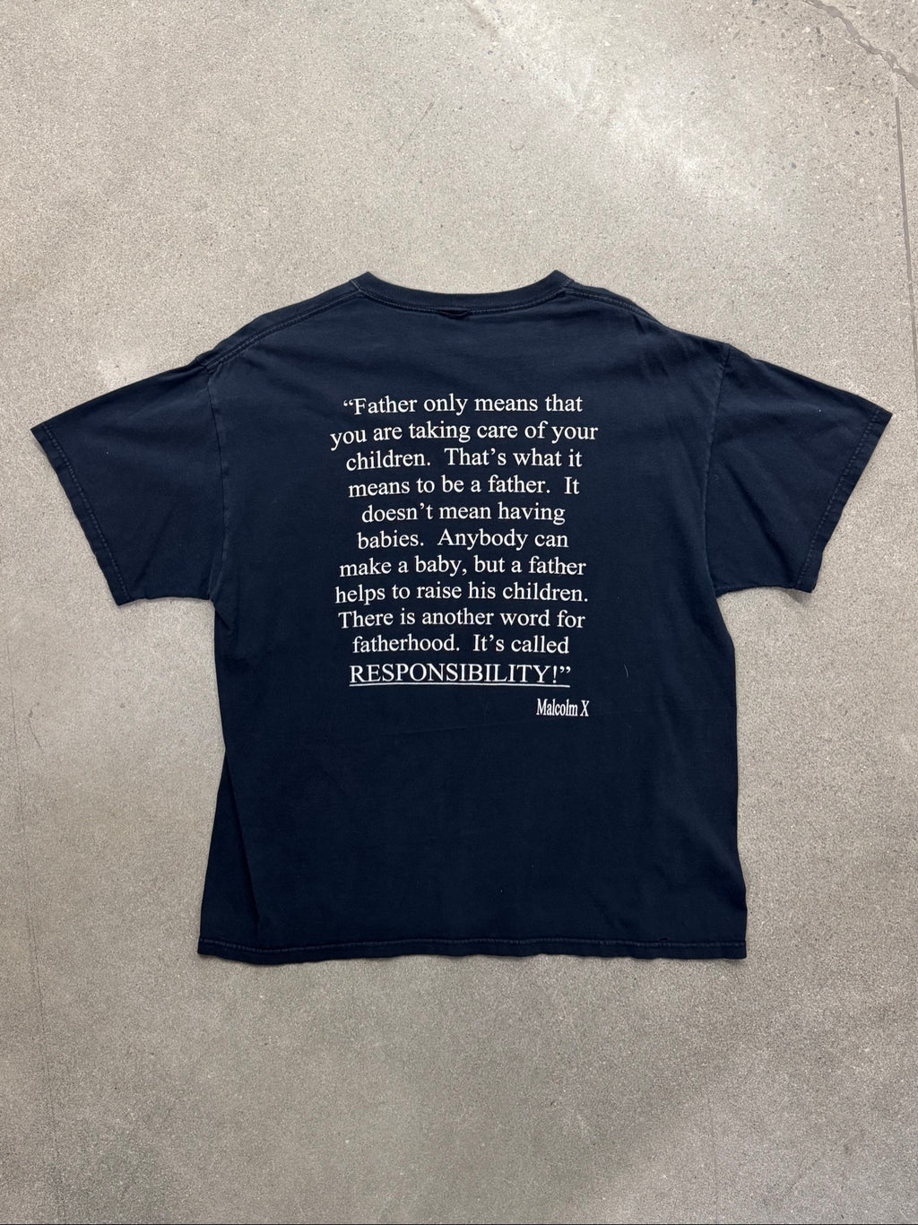 Malcolm X Fatherhood T-Shirt - XL