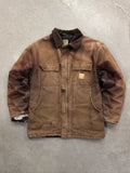 Faded & Distressed Carhartt Chore Work Jacket - L