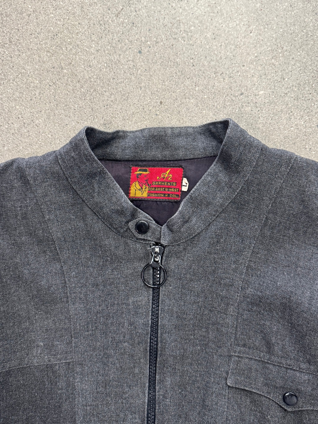 AZ Garments Western-Yoke Harrington Bomber Jacket - M