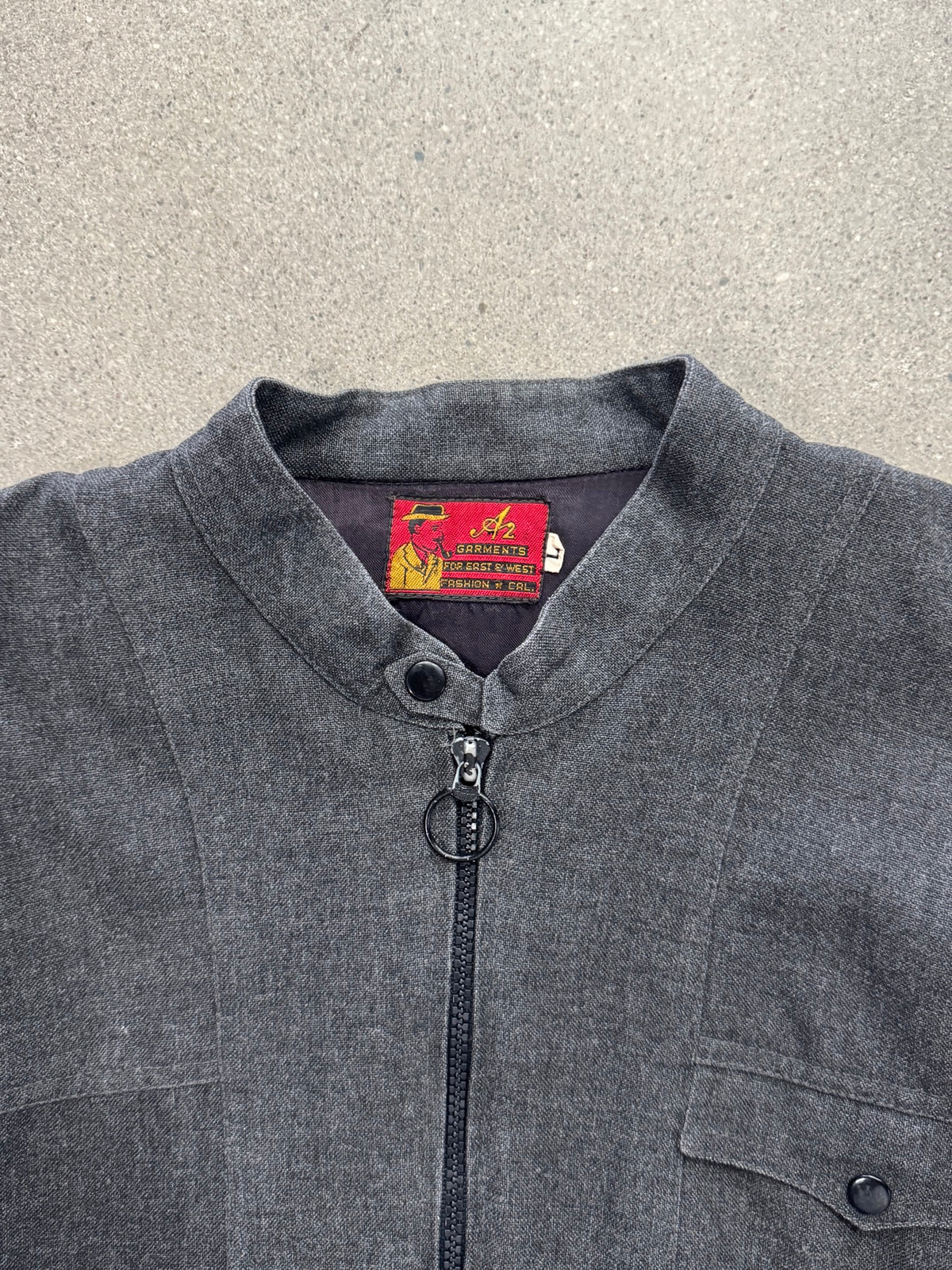 AZ Garments Western-Yoke Harrington Bomber Jacket - M