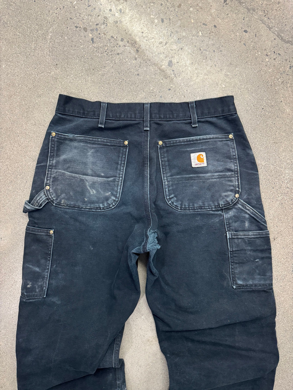 Faded Carhartt Double Knee Work Pants - 32"