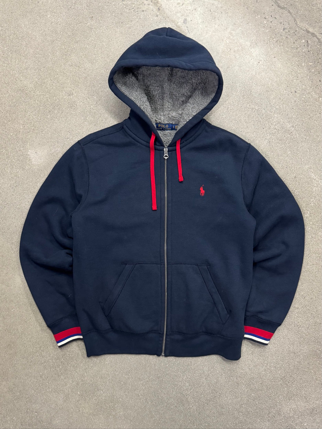 Polo Ralph Lauren Sherpa Lined Full-Zip Hoodie - S