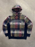Supreme Arc Logo Plaid Pullover Hoodie - XL