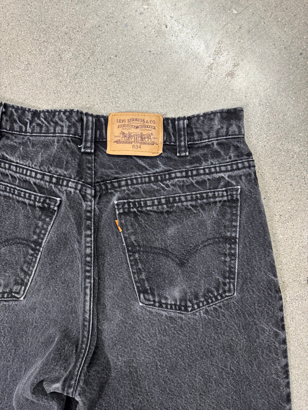 Faded Levi's 634 Orange Tab Jeans - 30"