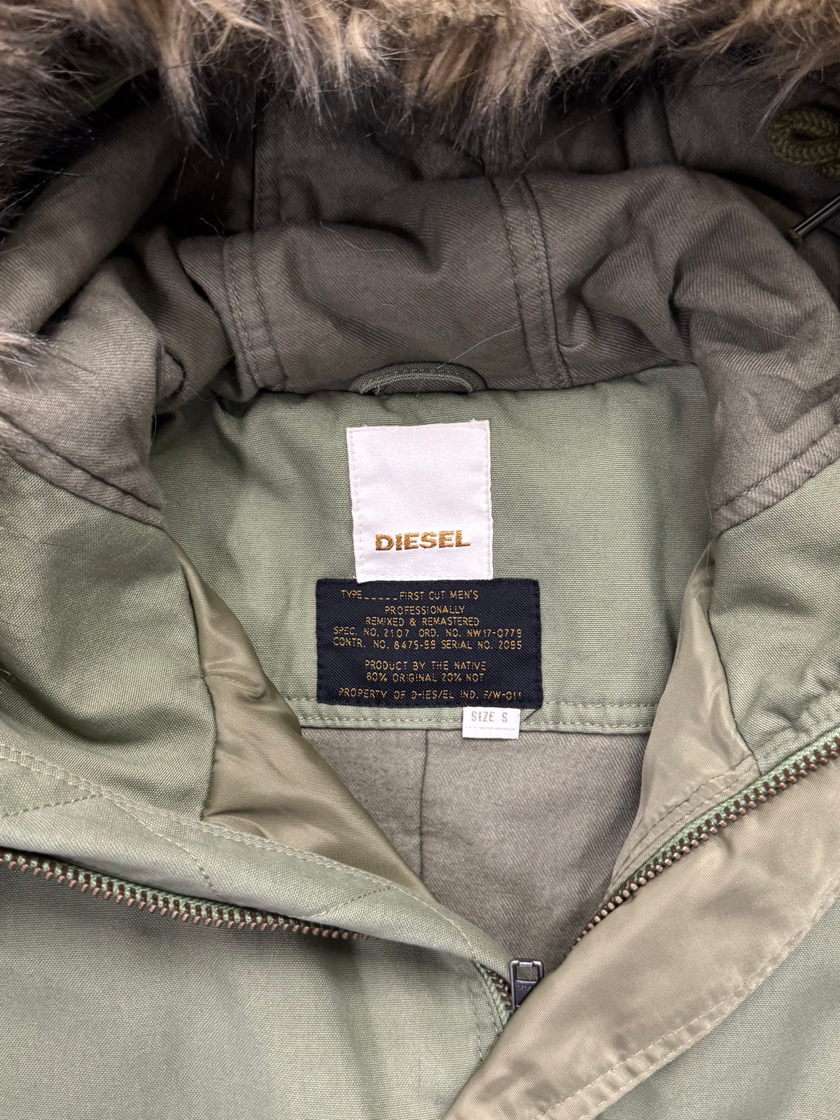 Diesel Military Parka Jacket - M