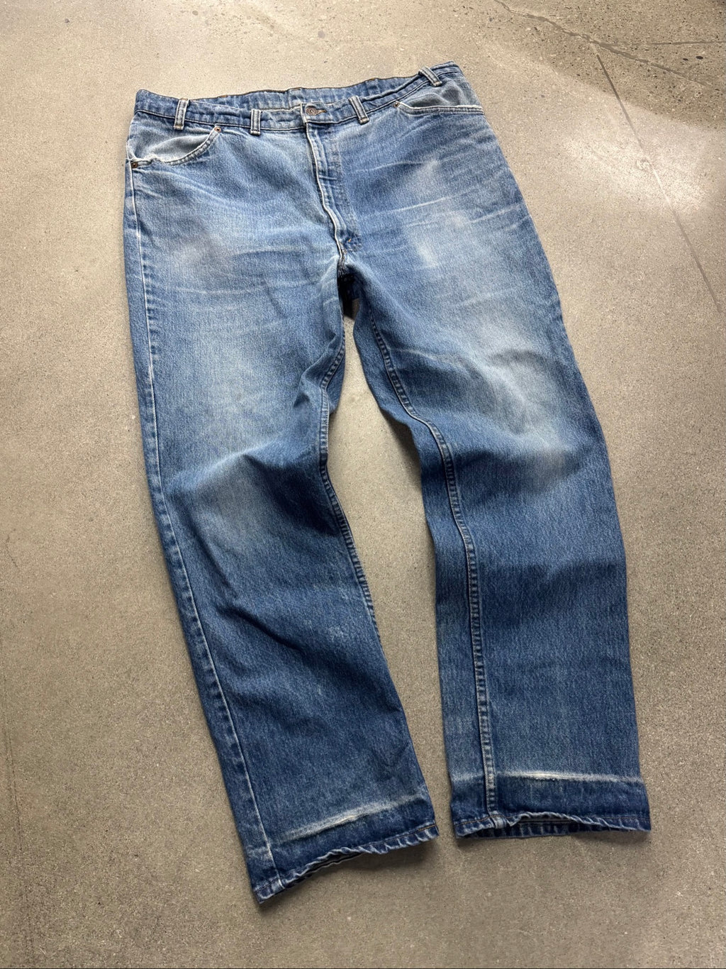 Faded Levi's 619 Orange Tab Jeans - 40"
