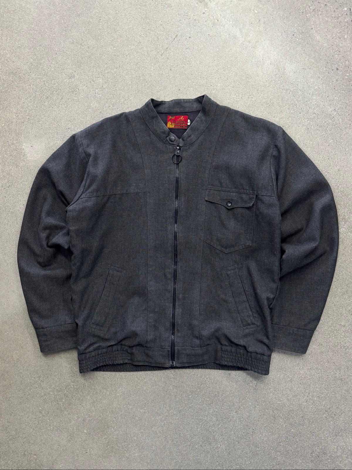 AZ Garments Western-Yoke Harrington Bomber Jacket - M