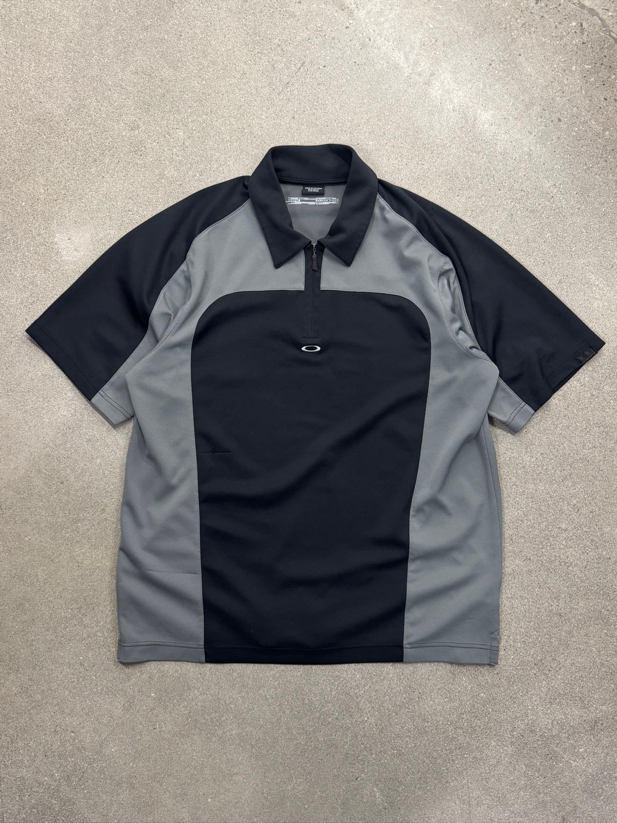 Oakley Two-Tone O-Sync Tech Zip Polo Shirt - L