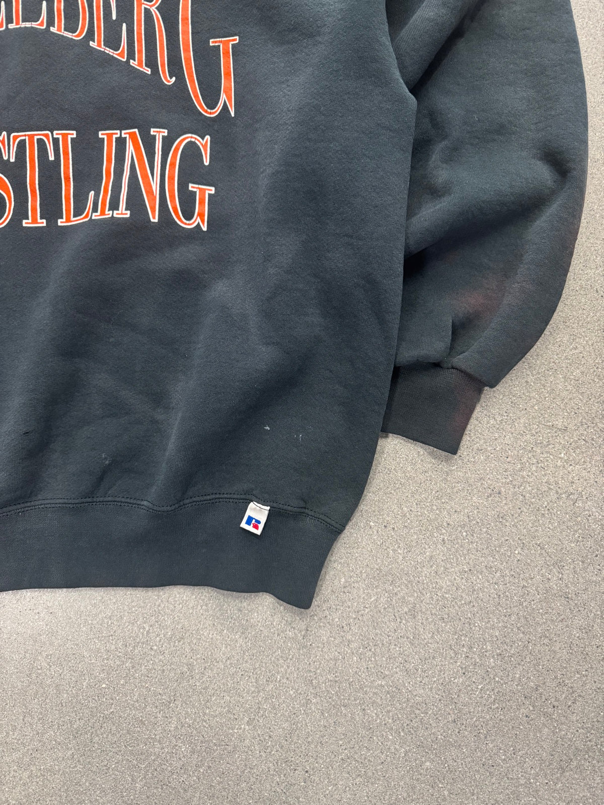 Faded Russell Athletic Heidelberg Wrestling Crewneck Sweatshirt - XL