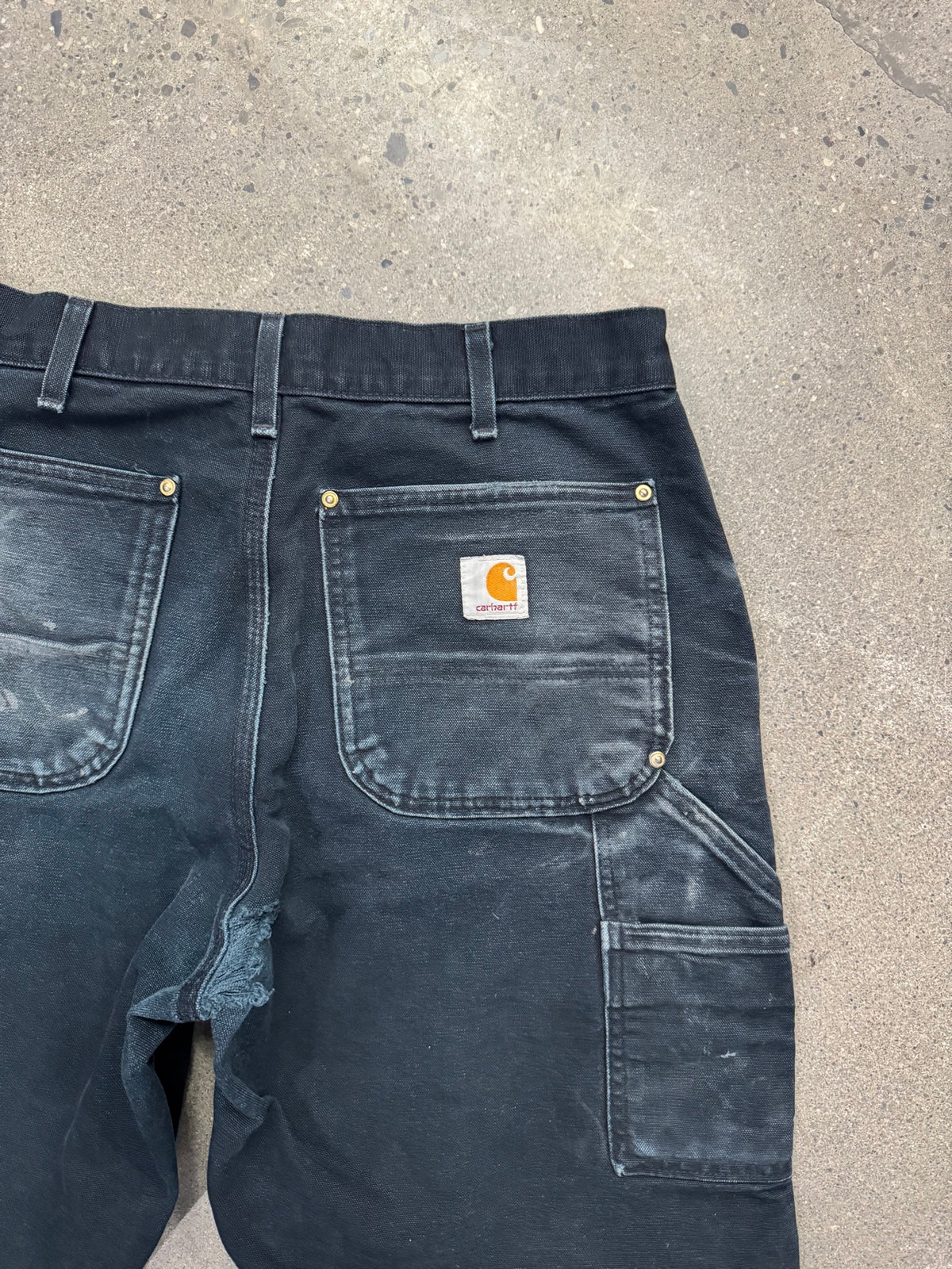 Faded Carhartt Double Knee Work Pants - 32"