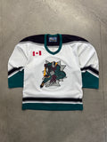 1997 London Knights OHL Spider Knight Bauer Hockey Jersey - L