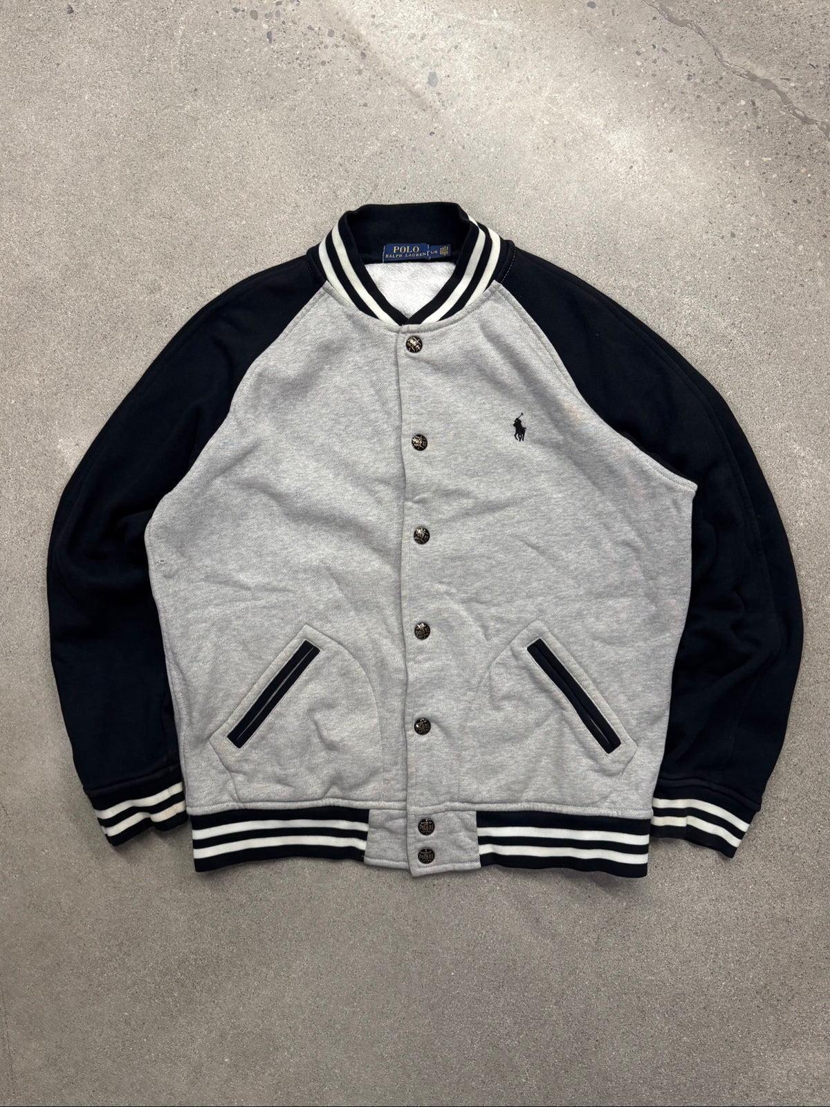 Polo Ralph Lauren Fleece Baseball Varsity Jacket - L