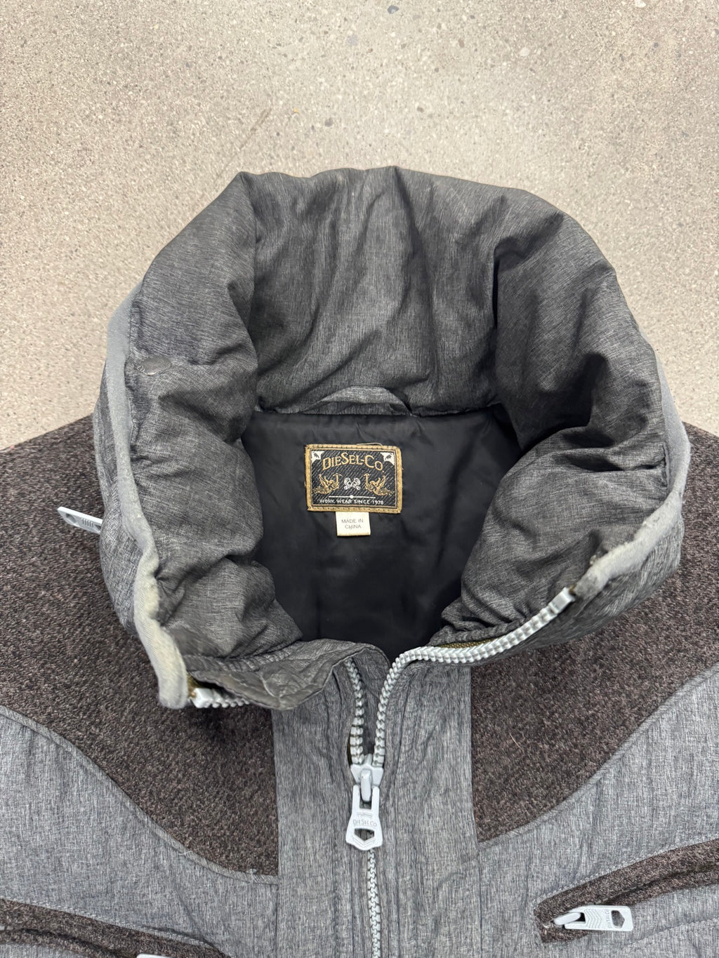 Diesel Wool-Trim Welger Puffer Jacket - M