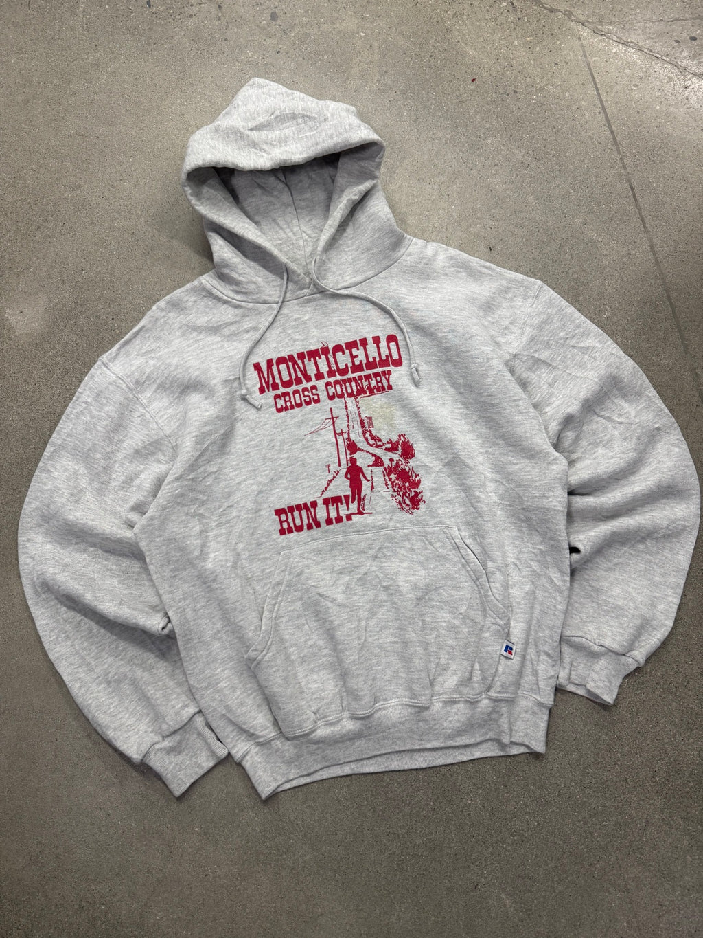 Russell Athletic Monticello Cross Country Pullover Hoodie - L