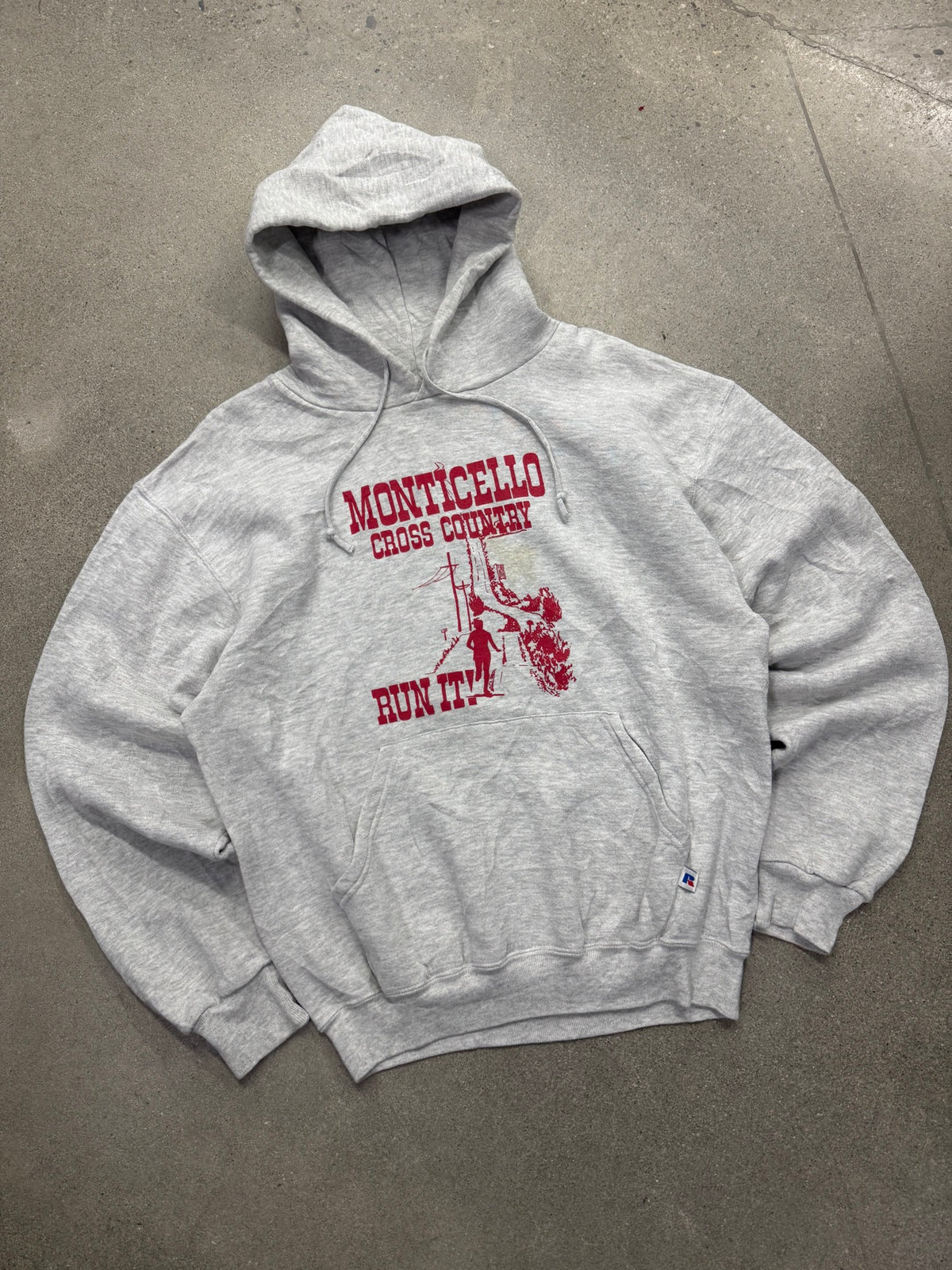 Russell Athletic Monticello Cross Country Pullover Hoodie - L