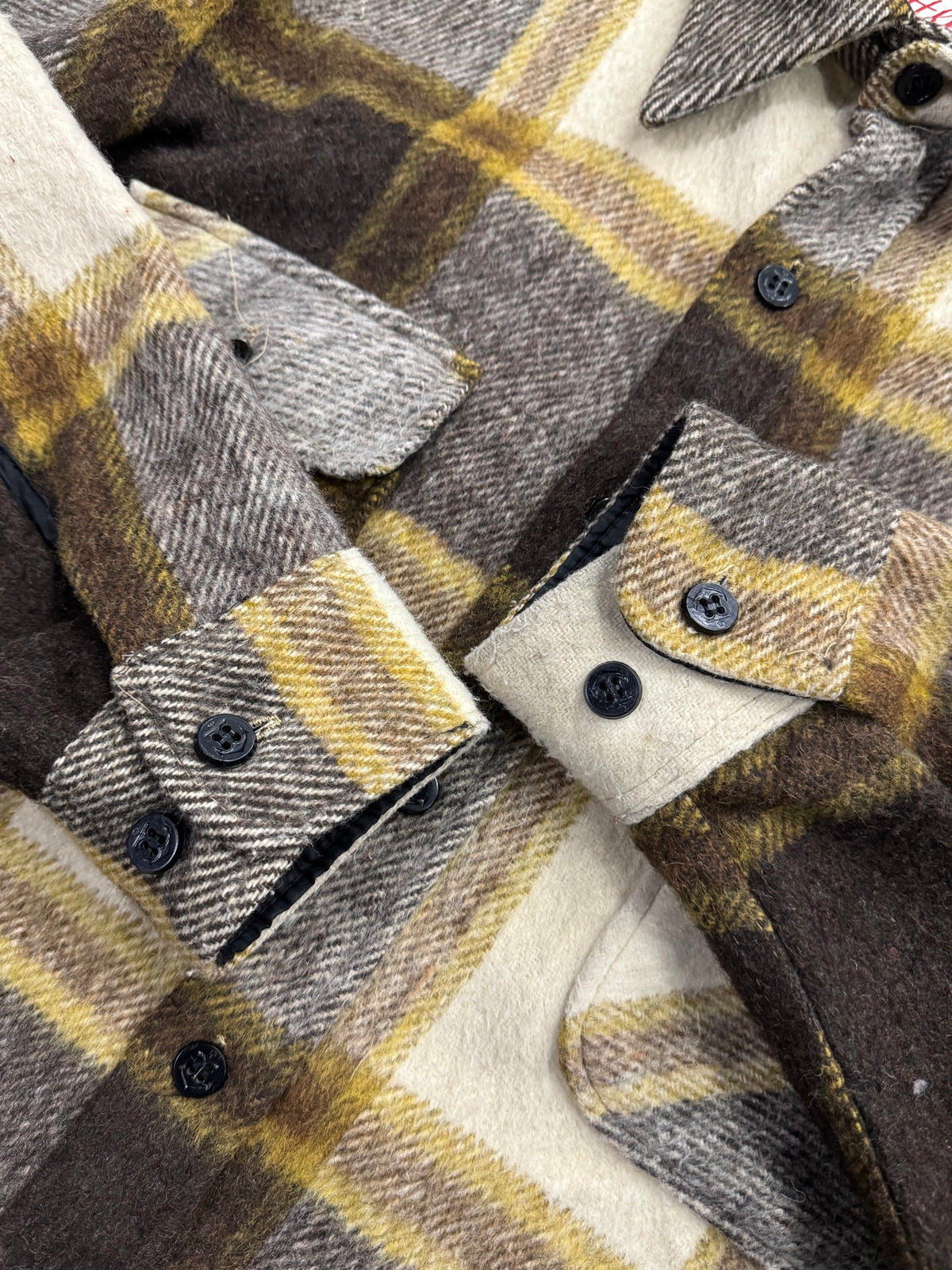 Atleigh C.P.O. Plaid Button-Up Flannel Jacket - L