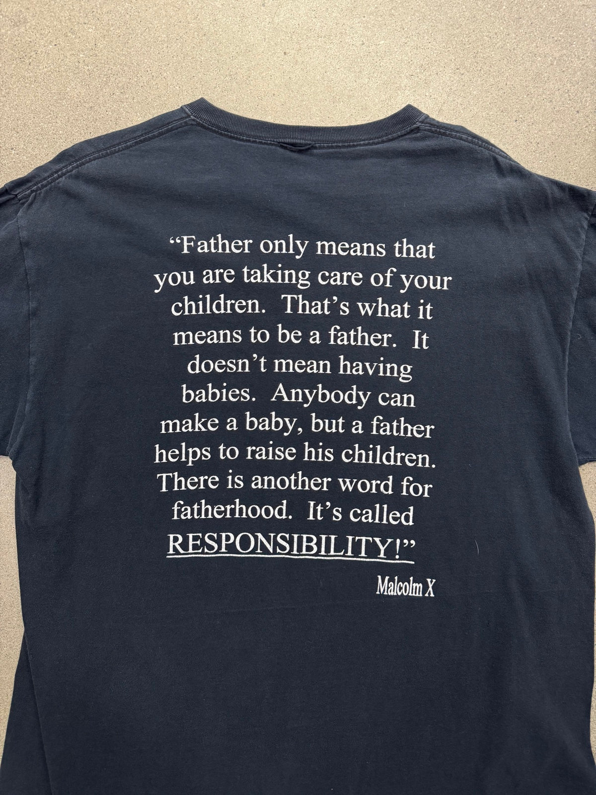 Malcolm X Fatherhood T-Shirt - XL