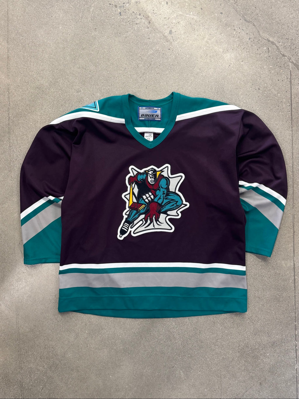 1997 London Knights OHL Spider Knight Bauer Hockey Jersey - XL