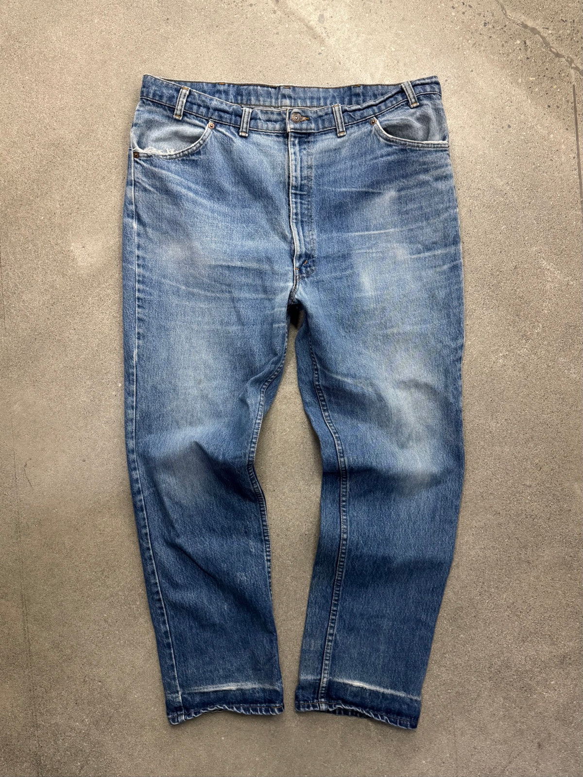 Faded Levi's 619 Orange Tab Jeans - 40"