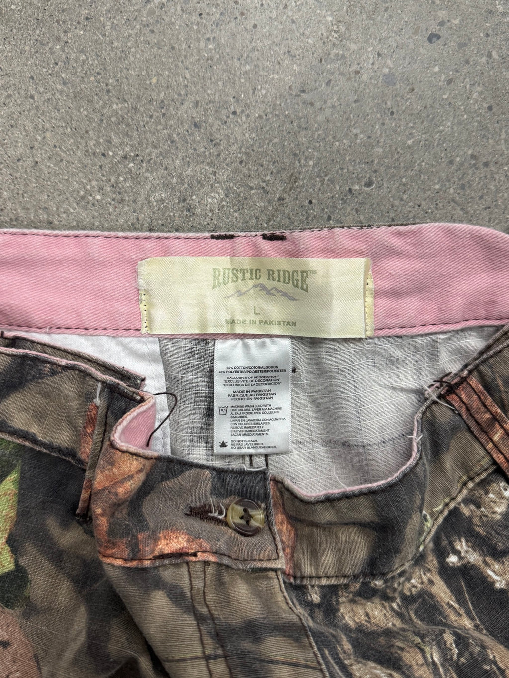 Rustic Ridge Mossy Oak Camo Cargo Pants - 36"