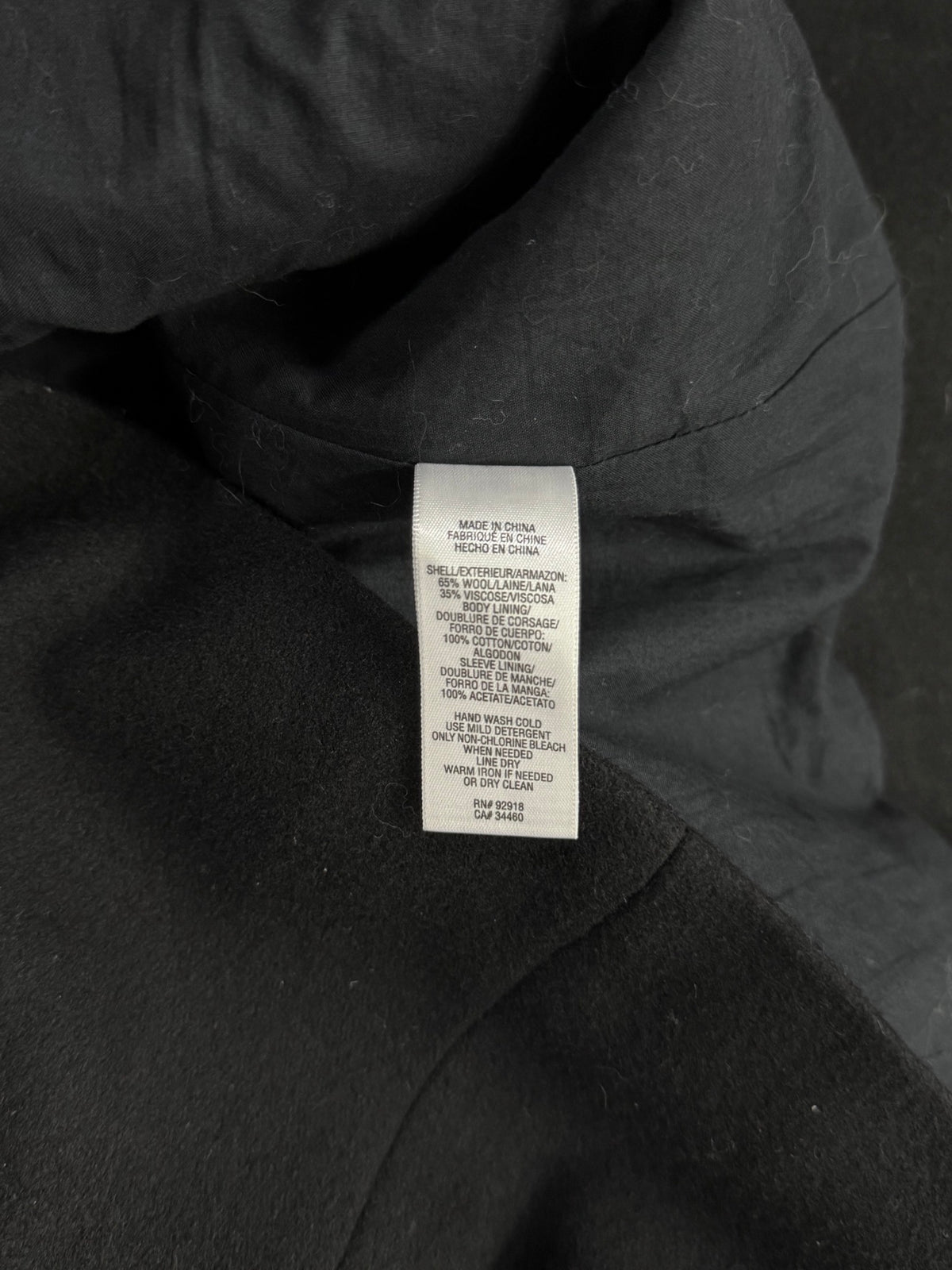 Juicy Couture Double-Breasted Wool Pea Coat - S