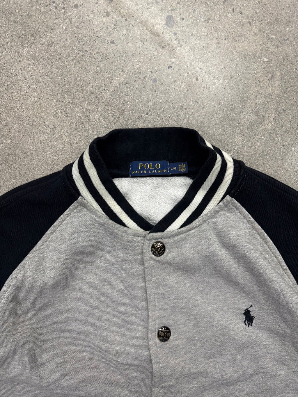 Polo Ralph Lauren Fleece Baseball Varsity Jacket - L