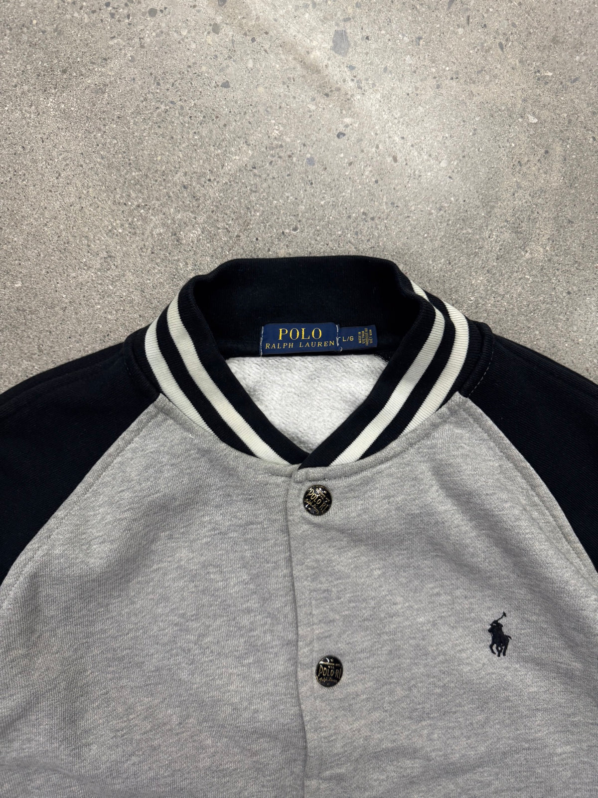 Polo Ralph Lauren Fleece Baseball Varsity Jacket - L