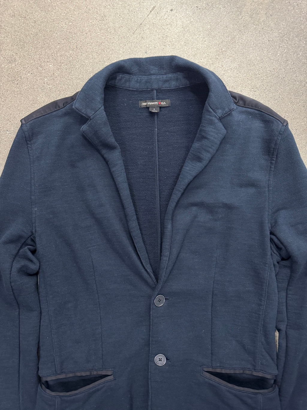 John Varvatos French Terry Knit Blazer - S