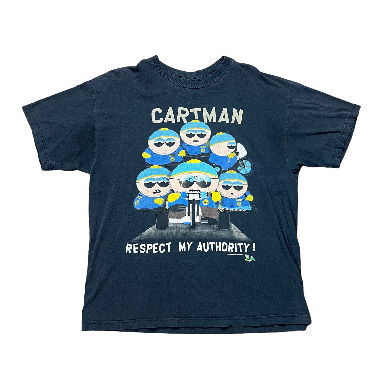 1998 South Park Respect My Authority Cartman T-shirt - XL