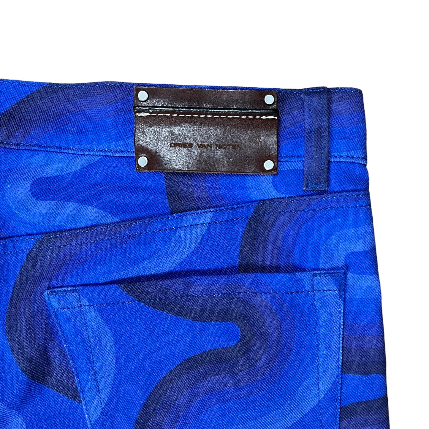 Dries Van Noten × Verner Panton Psychedelic Blue Jeans - 34"