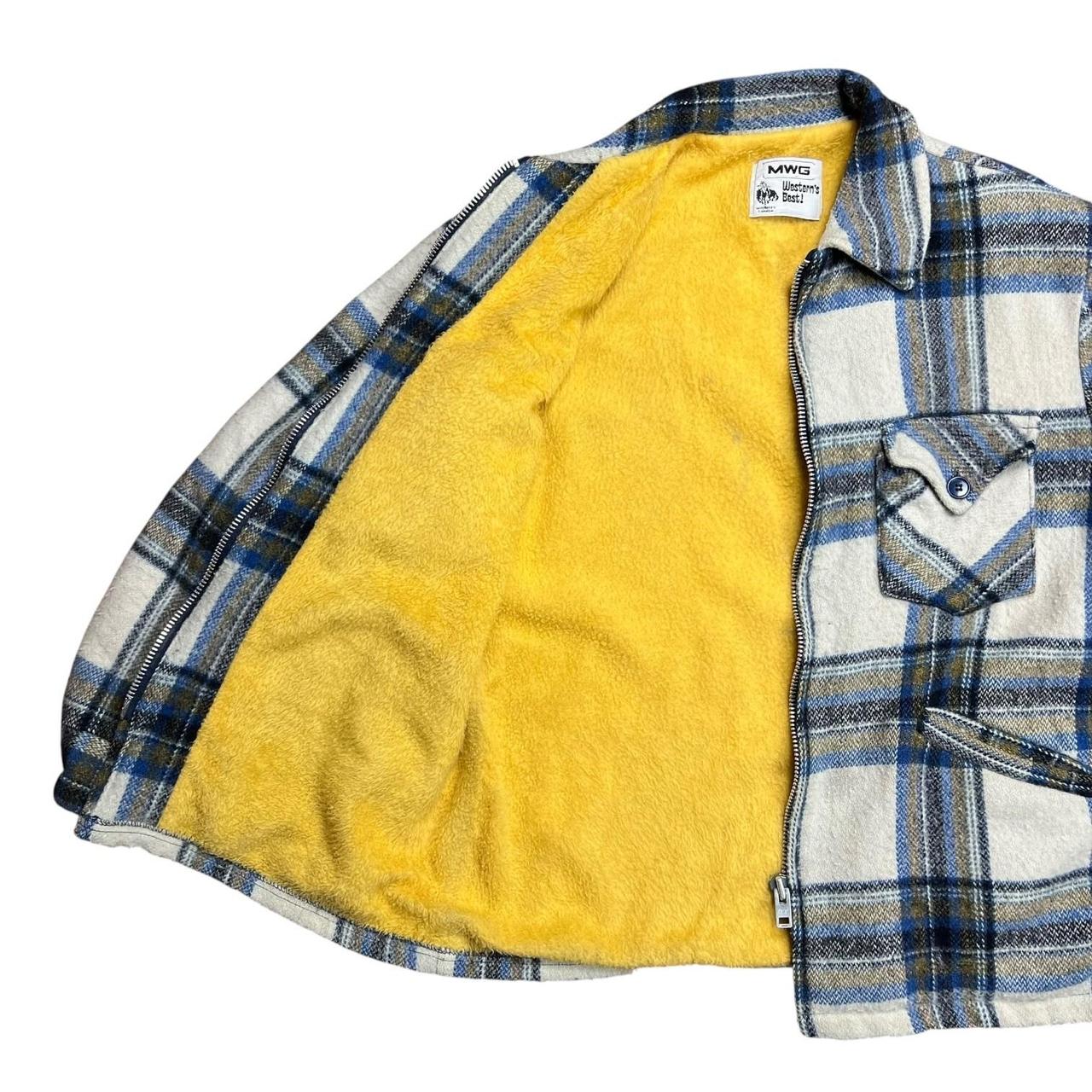 1970s MWG Western's Best Lined Wool Plaid Zip-up Jacket - XL