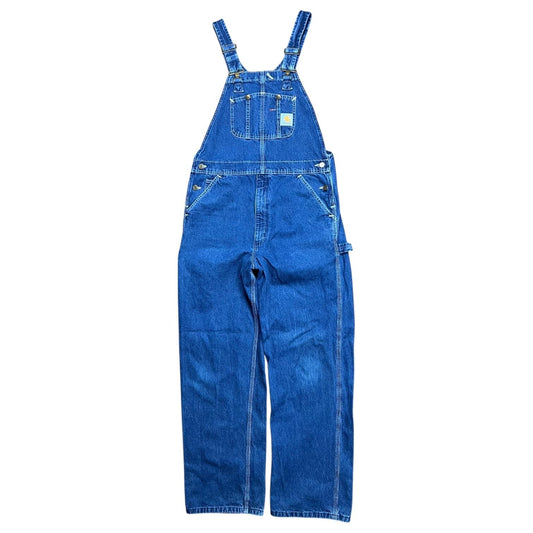 Carhartt Denim Work Rib Overalls - 34x32