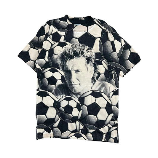 Vintage Rod Stewart AOP Soccer T-shirt - L